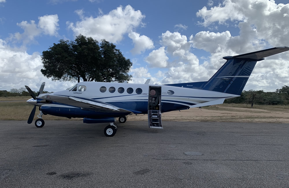 King Air 200 Line Up and Wait